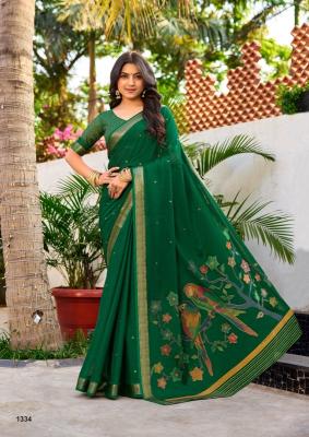 Sr senara parrot foil set saree wholesale